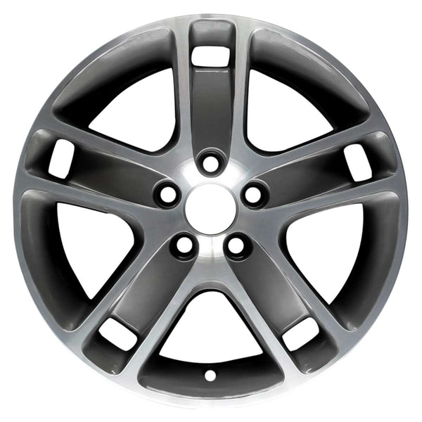 2009 volvo s40 wheel 17 machined charcoal aluminum 5 lug w70302mc 7