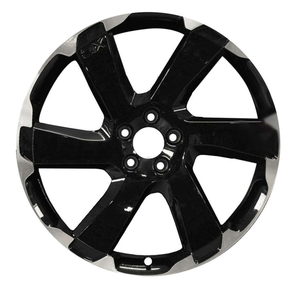 2013 volvo xc60 wheel 20 black with machined lip aluminum 5 lug w70402bml 3