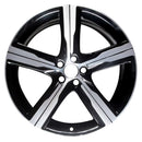 2019 volvo xc90 wheel 20 machined black aluminum 5 lug w70422mb 5