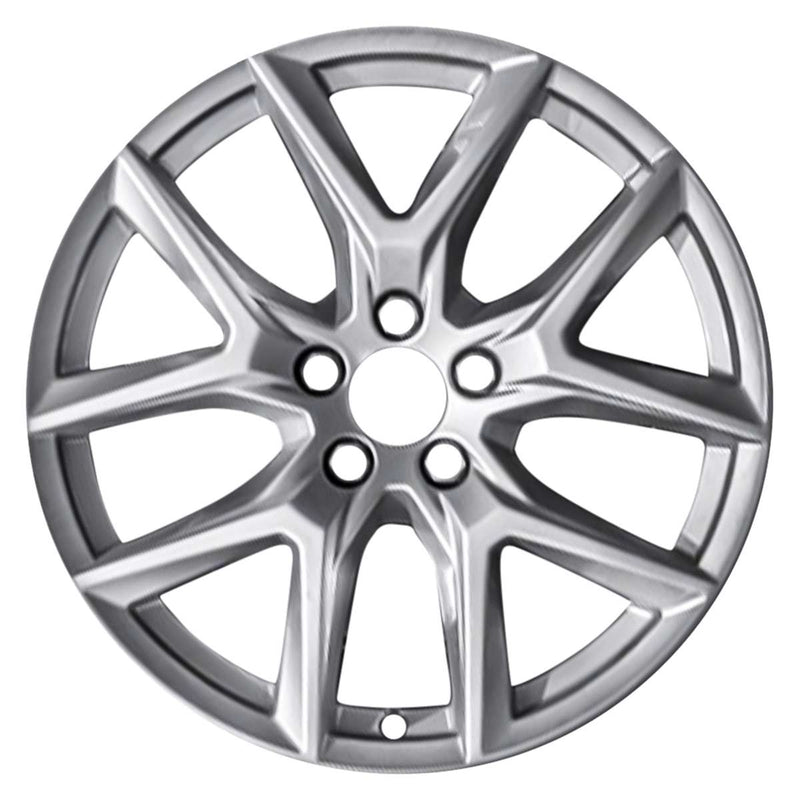 2018 volvo xc60 wheel 18 silver aluminum 5 lug w70443s 1