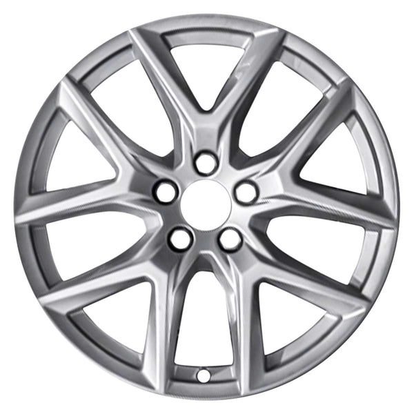 2019 volvo xc60 wheel 18 silver aluminum 5 lug w70443s 2