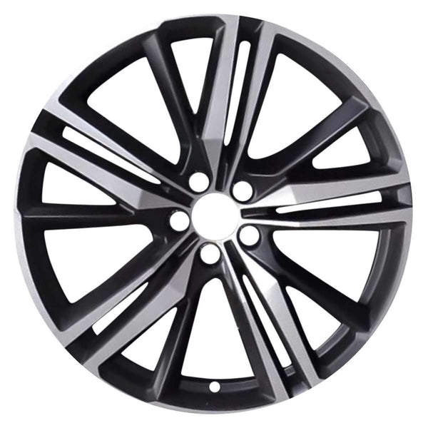 2019 volvo xc60 wheel 21 machined black aluminum 5 lug w70449mb 2