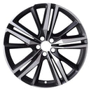 2018 volvo xc60 wheel 21 machined black aluminum 5 lug w70449mb 1