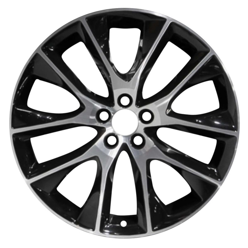 2019 volvo v90xc wheel 20 machined black aluminum 5 lug w70454mb 3