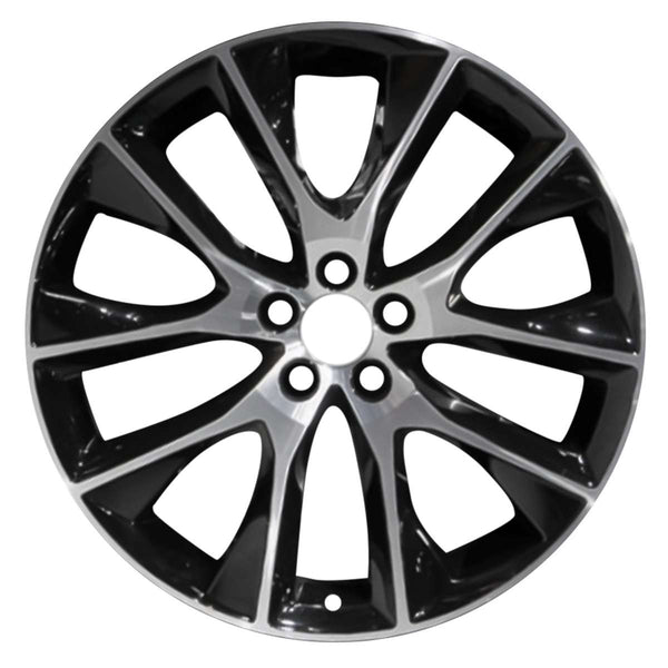 2018 volvo v90xc wheel 20 machined black aluminum 5 lug w70454mb 2