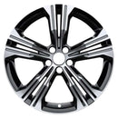 2019 volvo xc40 wheel 19 machined black aluminum 5 lug w70462mb 1
