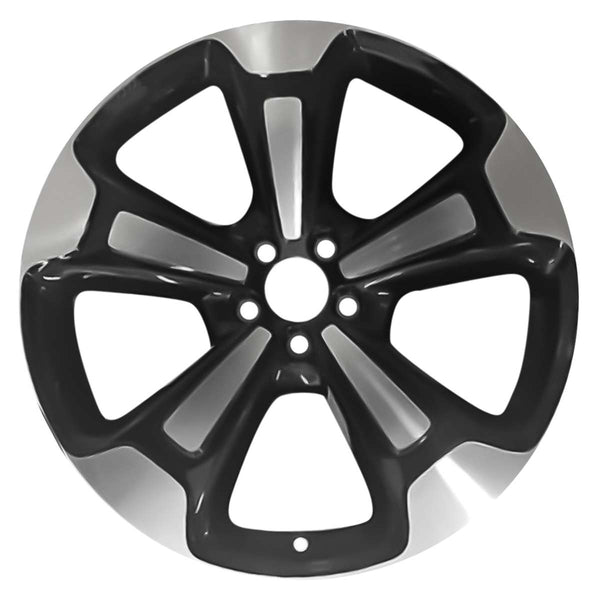 2019 volvo xc40 wheel 20 machined black aluminum 5 lug w70465mb 1