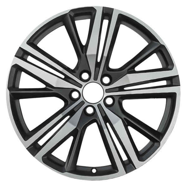 2019 volvo s60 wheel 19 machined black aluminum 5 lug w70473mb 1