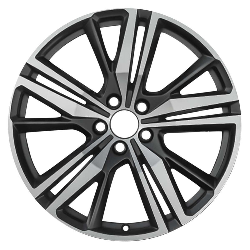 2019 volvo v60 wheel 19 machined black aluminum 5 lug w70473mb 2