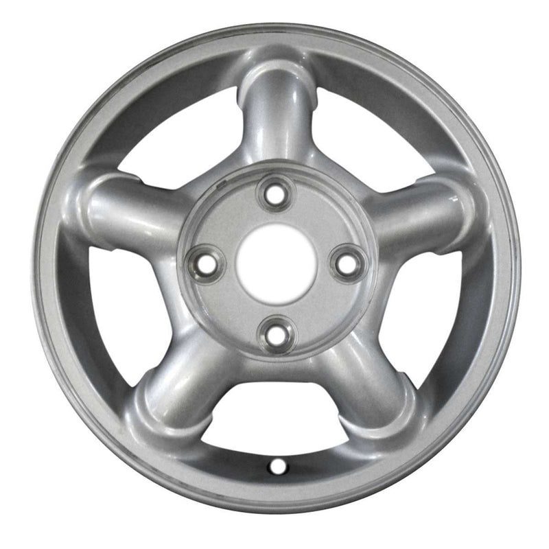 1998 hyundai tiburon wheel 15 silver aluminum 5 lug w70670s 2