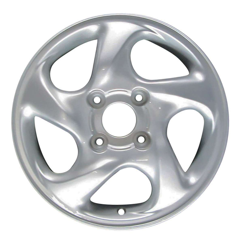 2004 hyundai elantra wheel 15 silver aluminum 4 lug w70711s 1