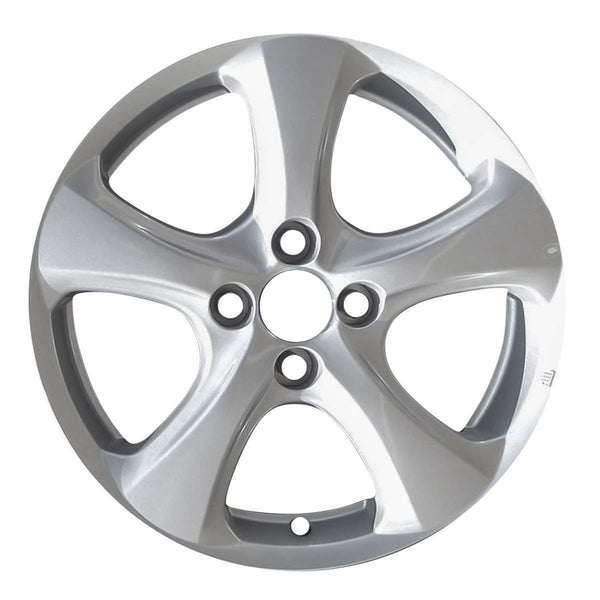 2008 hyundai accent wheel 15 silver aluminum 4 lug w70760as 1