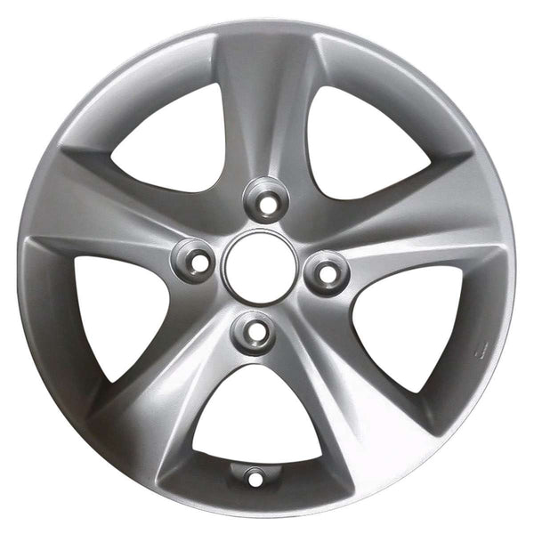 2009 hyundai elantra wheel 15 silver aluminum 5 lug w70822s 1