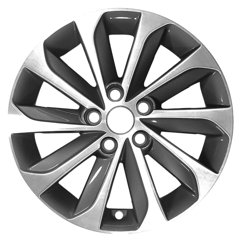 2015 hyundai sonata wheel 17 machined charcoal aluminum 5 lug w70877mc 1