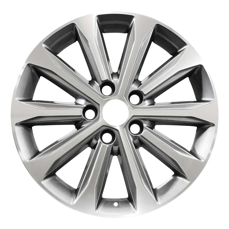 2016 hyundai sonata wheel 17 machined charcoal aluminum 5 lug w70887amc 1