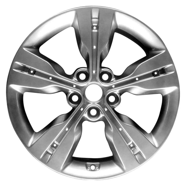 2016 hyundai veloster wheel 18 hyper aluminum 5 lug w70892ah 1