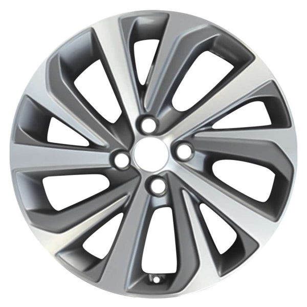 2019 hyundai accent wheel 17 machined charcoal aluminum 4 lug w70924mc 2