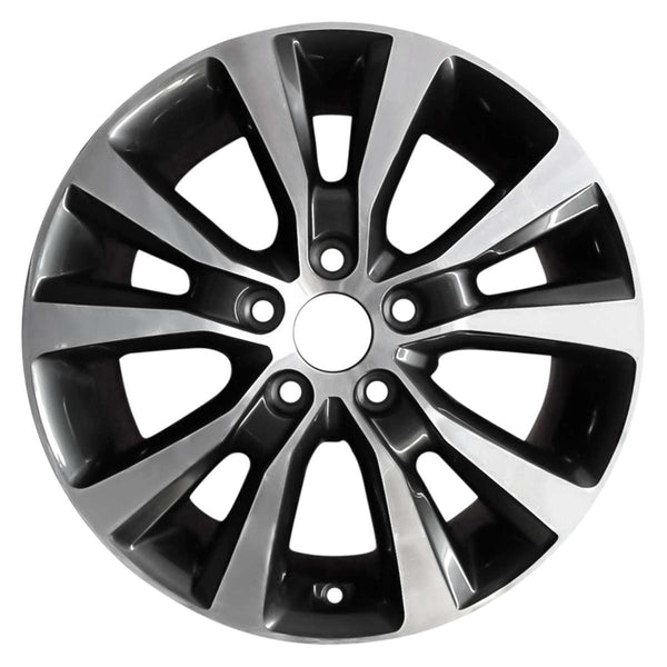 2018 hyundai elantra wheel 17 machined charcoal aluminum 5 lug w70926mc 1