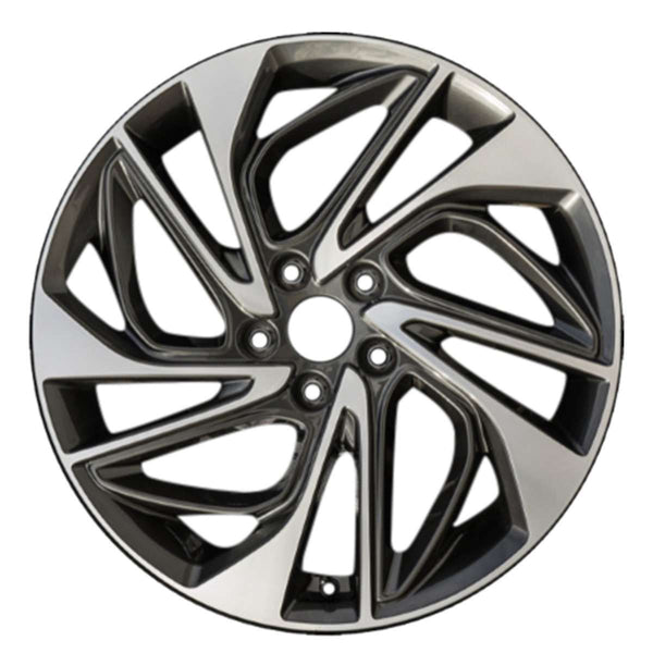 2020 hyundai tucson wheel 19 machined charcoal aluminum 5 lug rw70951mc 2