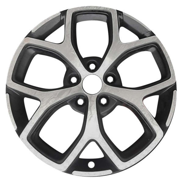 2020 hyundai veloster wheel 18 machined black aluminum 5 lug w70956mb 2