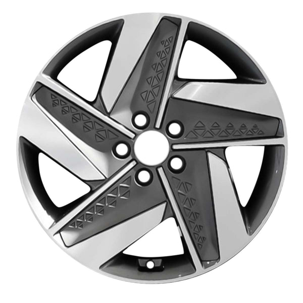 2020 hyundai nexo wheel 19 machined charcoal aluminum 5 lug w70965mc 2