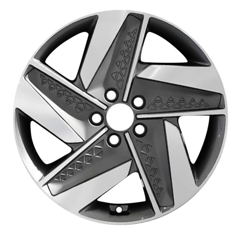 2019 hyundai nexo wheel 19 machined charcoal aluminum 5 lug w70965mc 1