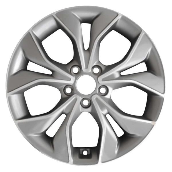 2019 hyundai elantra wheel 18 machined silver aluminum 5 lug w70967ms 1
