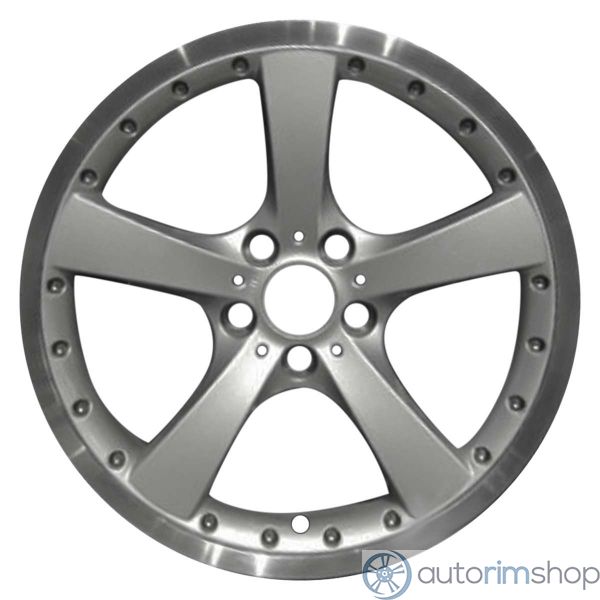 2007 bmw 550i wheel 19 silver face with machined lip aluminum 5 lug w71152sml 8