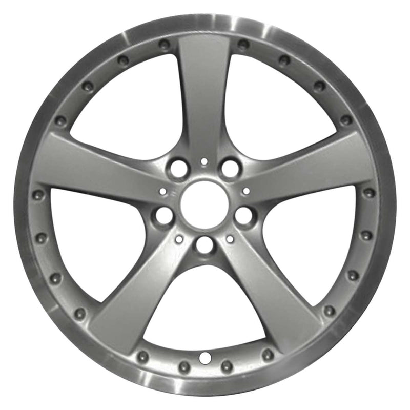 2009 bmw 550i wheel 19 silver face with machined lip aluminum 5 lug w71153sml 10