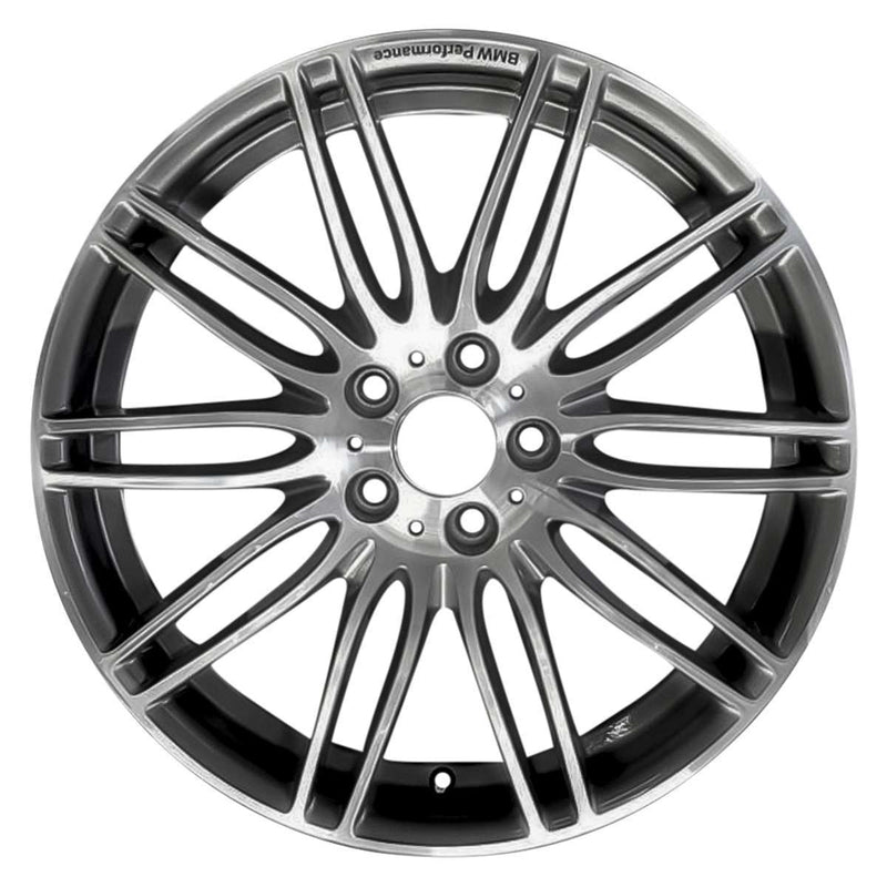 2009 bmw 528i wheel 19 machined charcoal aluminum 5 lug w71302mc 2