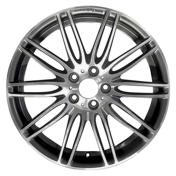 2009 bmw 550i wheel 19 machined charcoal aluminum 5 lug w71302mc 8