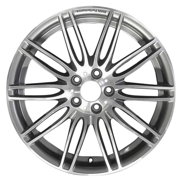 2009 bmw 528i wheel 19 machined charcoal aluminum 5 lug w71303ms 2