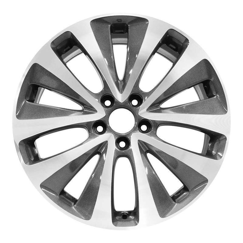 2015 acura mdx wheel 19 machined charcoal aluminum 5 lug rw71820mc 2