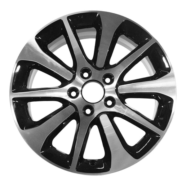 2015 acura tlx wheel 17 machined gloss black aluminum 5 lug w71826mb 1