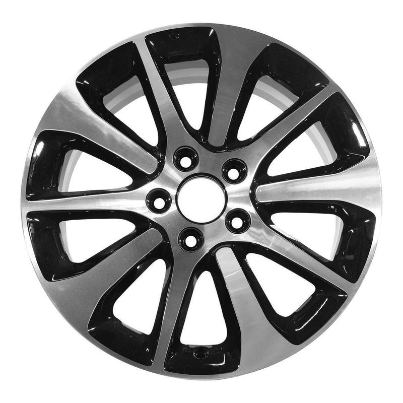 2016 acura tlx wheel 17 machined gloss black aluminum 5 lug w71826mb 2