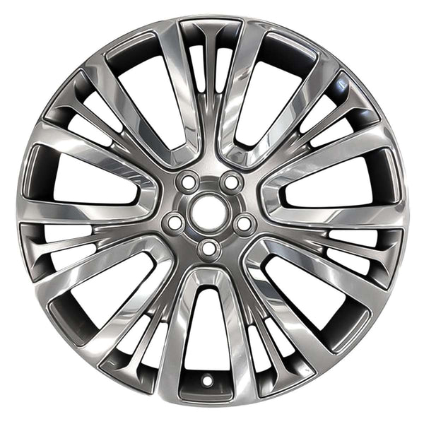 2019 land rover wheel 22 polished charcoal aluminum 5 lug w72326pc 2