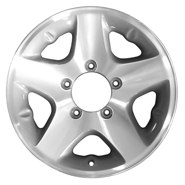 1998 suzuki sidekick wheel 16 machined silver aluminum 5 lug w72649ms 3