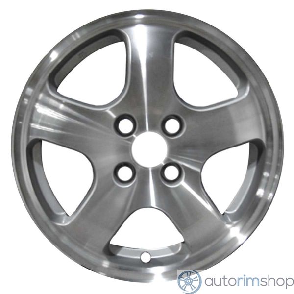 2004 suzuki aerio wheel 15 machined silver aluminum 4 lug w72686ms 1