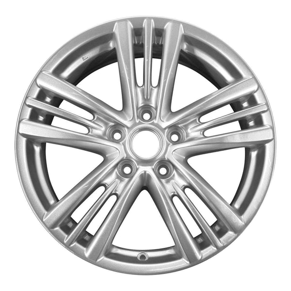 2015 infiniti q40 wheel 17 silver aluminum 5 lug rw73724s 5