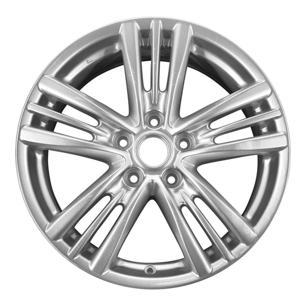 2015 infiniti q40 wheel 17 silver aluminum 5 lug rw73739s 1