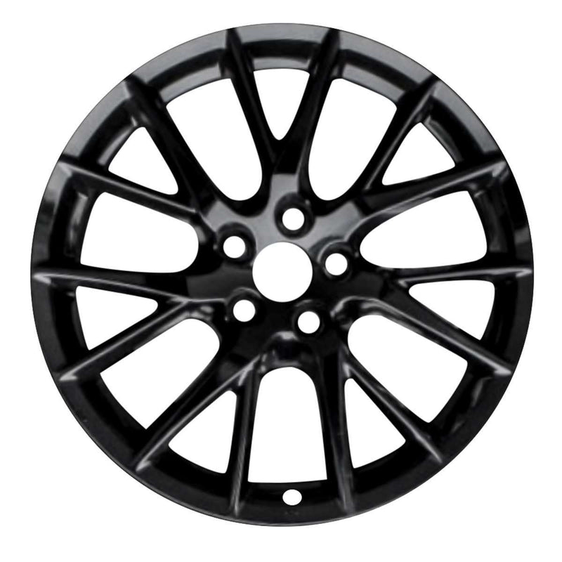 2012 infiniti g37 wheel 19 gloss black aluminum 5 lug w73743gb 2