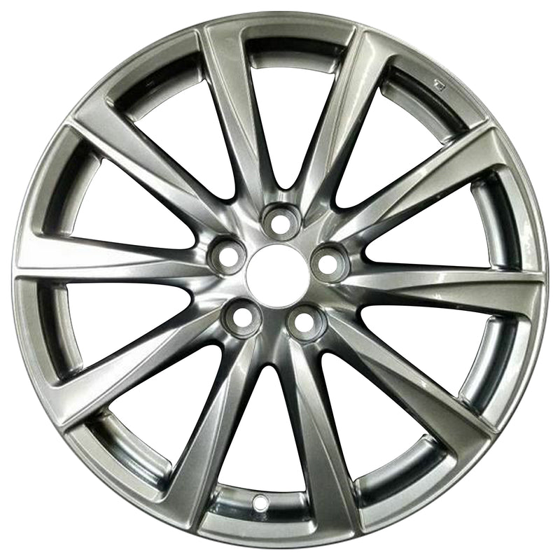 2010 lexus is wheel 19 polished aluminum 5 lug w74207ap 3