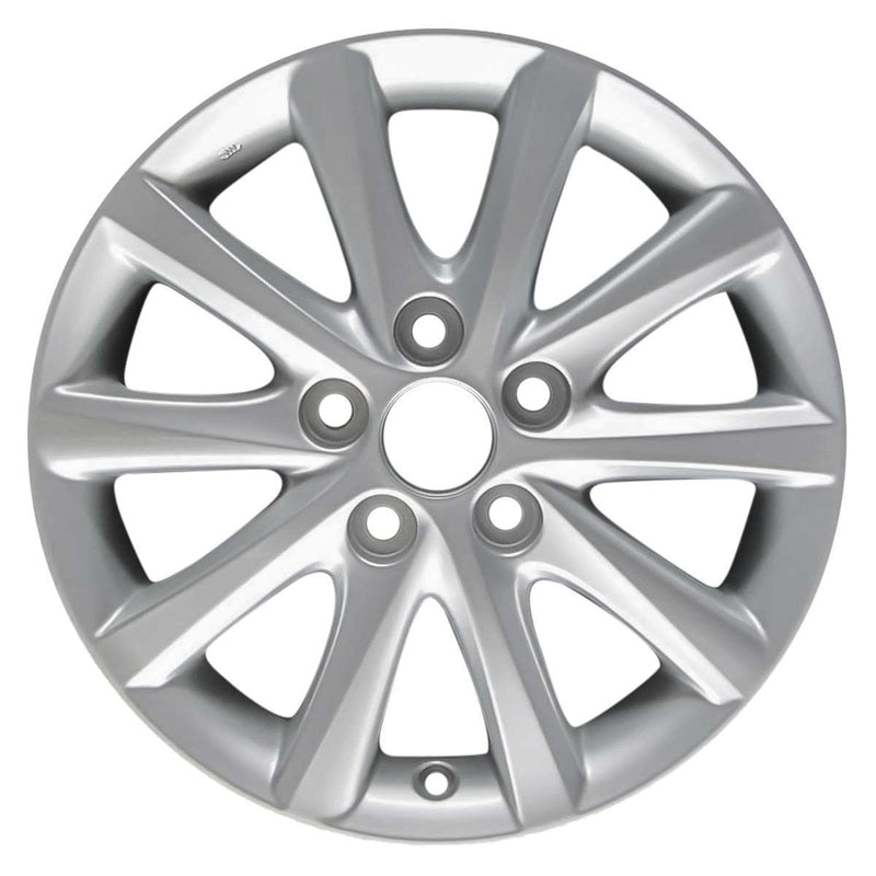 2011 lexus ct200h wheel 16 silver aluminum 5 lug w74258s 1