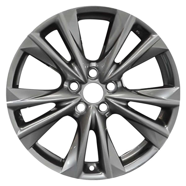 2020 lexus es350 wheel 19 black hyper aluminum 5 lug w74377bh 2