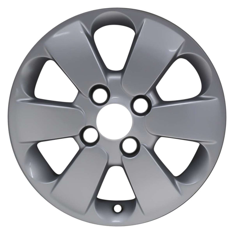 2010 kia rio wheel 14 silver aluminum 4 lug w74606s 4