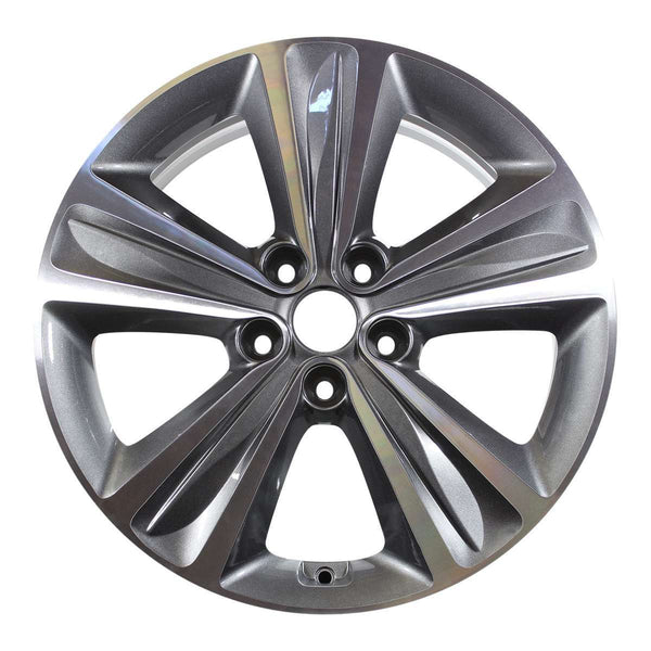 2015 kia sportage wheel 18 machined charcoal aluminum 5 lug w74698mc 2