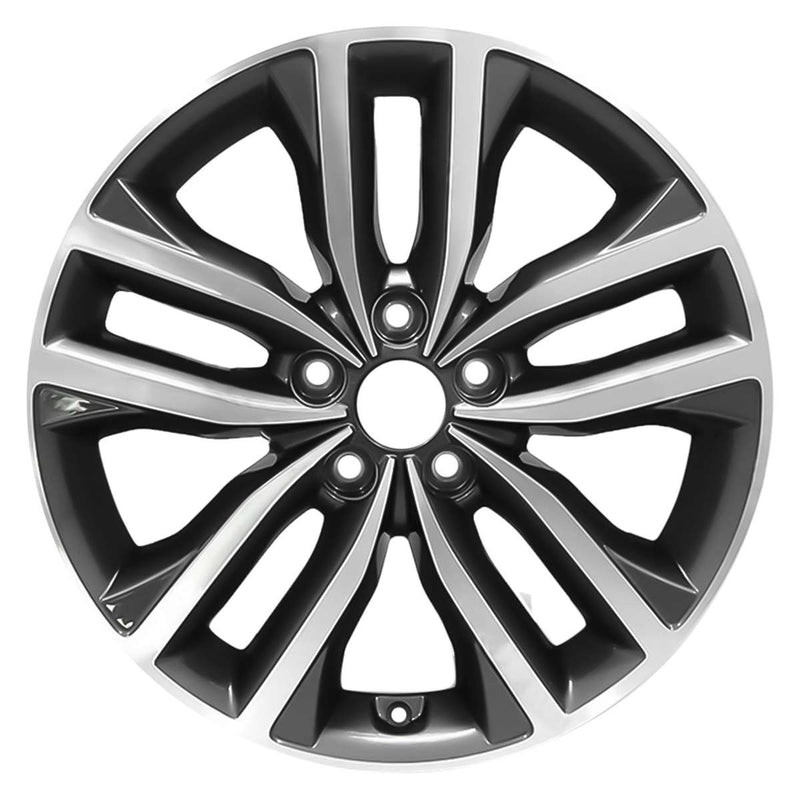 2014 kia optima wheel 18 machined charcoal aluminum 5 lug w74705mc 1