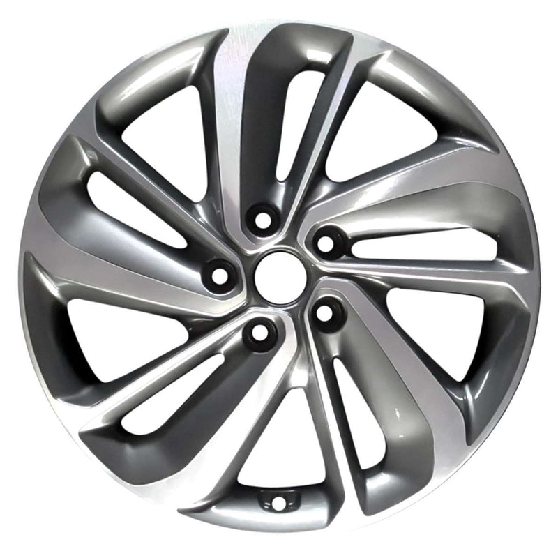 2018 kia niro wheel 18 machined charcoal aluminum 5 lug w74763mc 2