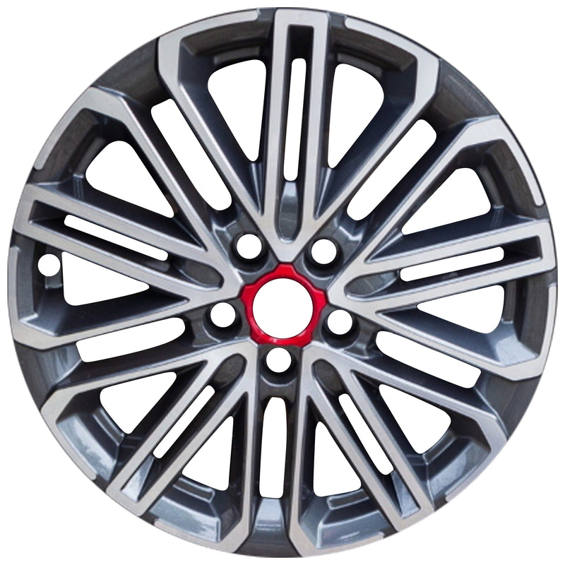 2021 kia forte wheel 18 machined charcoal aluminum 5 lug w74804mc 2