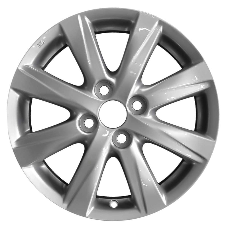 2016 toyota yaris wheel 15 silver aluminum 4 lug w75173s 2